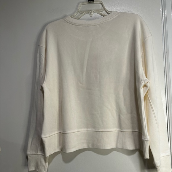 NWT Women’s Cream Pullover Red Velvet Aplique Heart, Cherry, Ladybug, Leaf Small - Picture 13 of 13